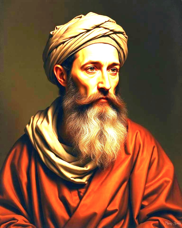 Portrait de Ibn Rochd de Cordoue (Averroès)
